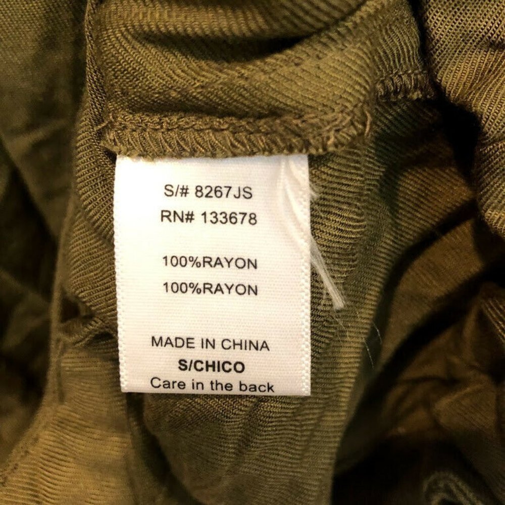 Love Tree S Long Hooded Lightweight Green Military - Picture 8 of 8